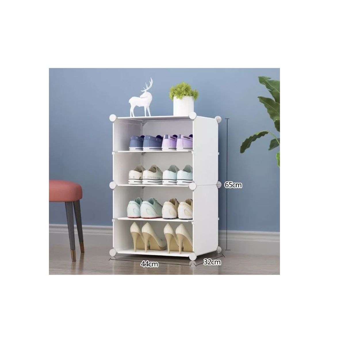 GENERICO - Zapatero Organizador 4 Pisos Estante Zapatos Para 8 Pares
