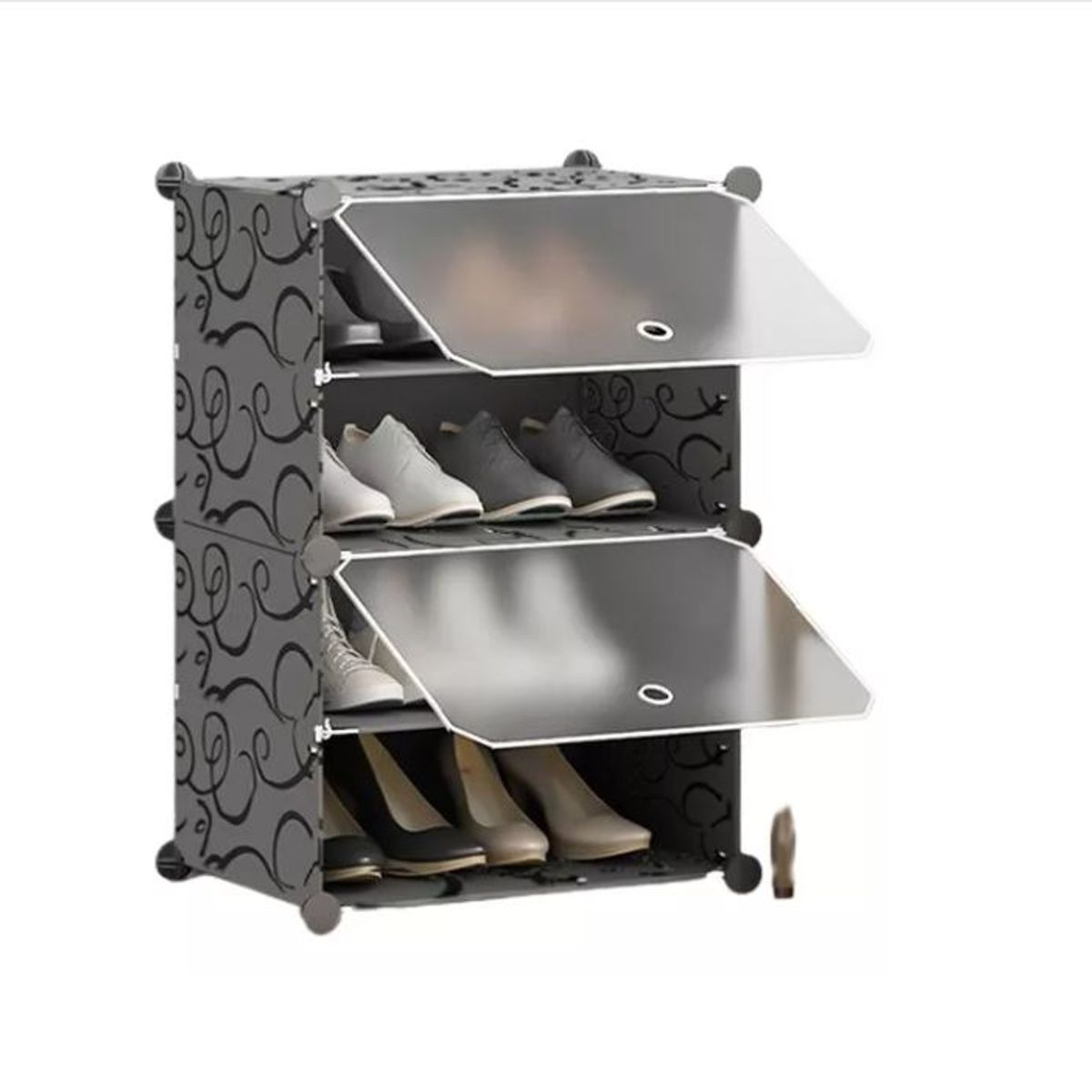 GENERICO - Zapatero Organizador 4 Pisos Estante Zapatos Para 8 Pares