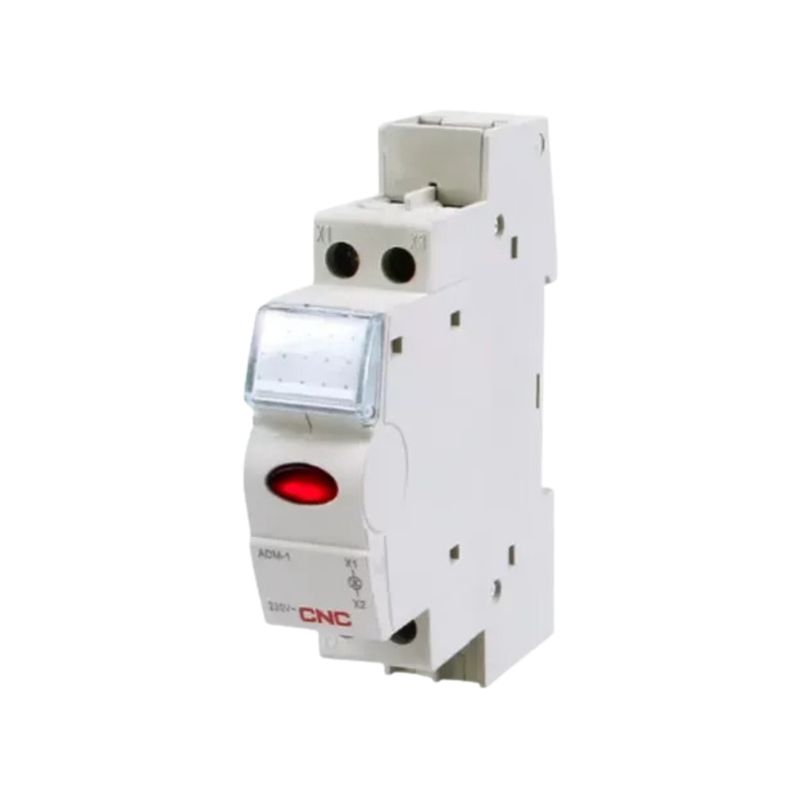 GENERICO - Pack 3 Luz Piloto Riel Din Rojo 220VAC IP20 - CNC