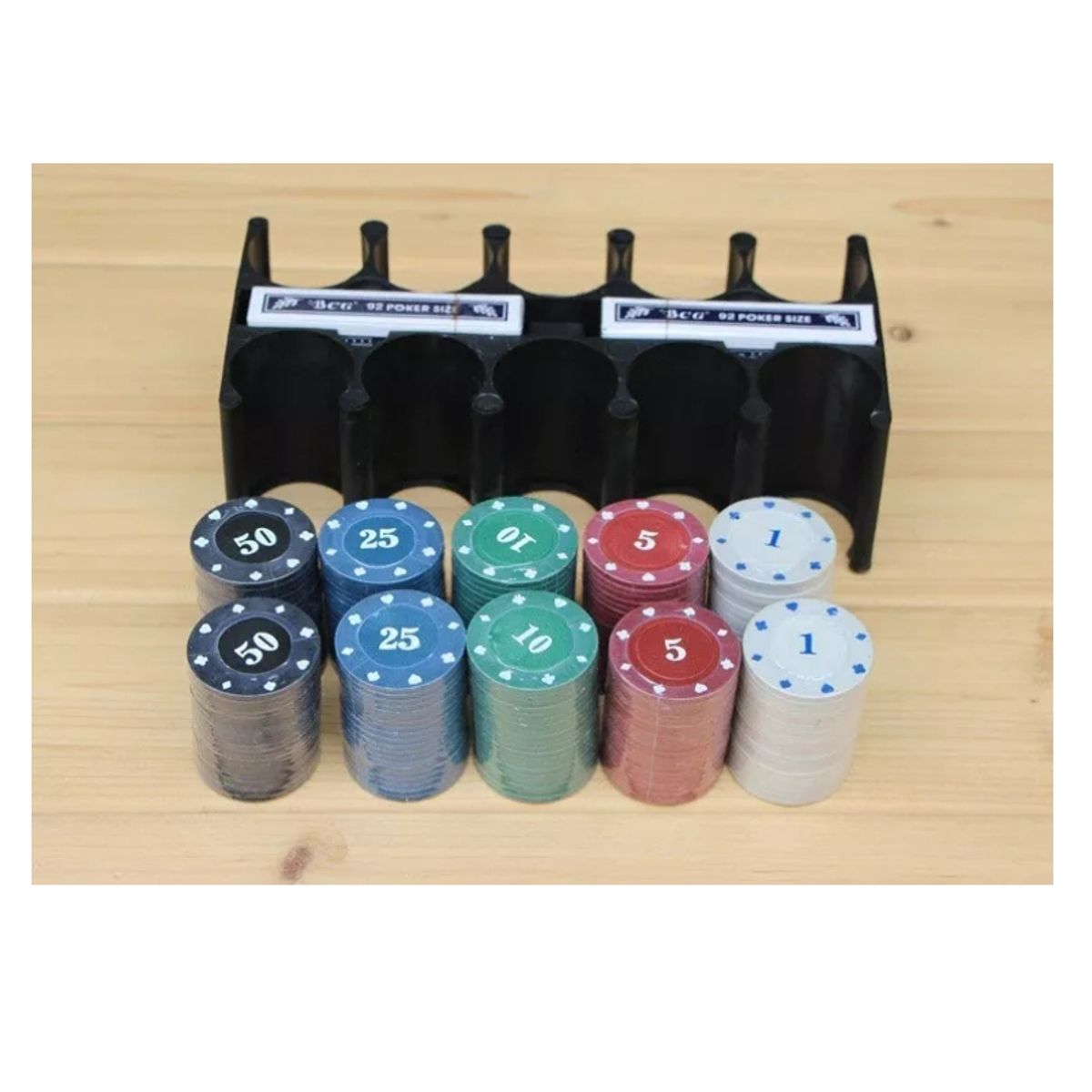 GENERICO - Set De Poker Profesional Juegos Poker 200 Fichas