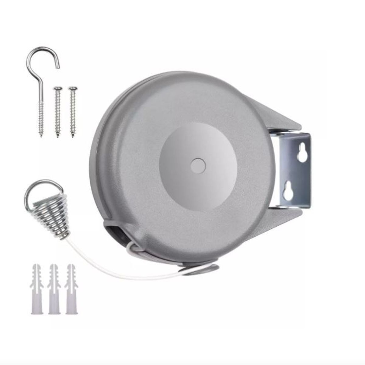GENERICO - Tendedero Retractil Ropa Colgador Pared Acero Inoxidable 12m