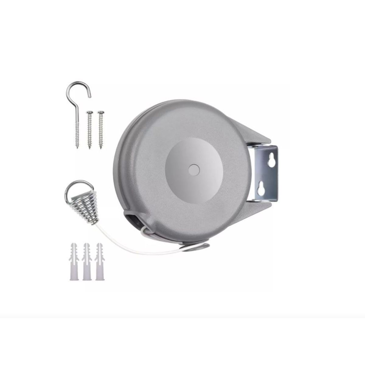 GENERICO - Tendedero Retractil Ropa Colgador Pared Acero Inoxidable 12m