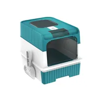 Arenero Para Gatos Con Bandeja Sanitaria Con Luz Led Verde.