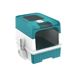 DEFENSOR FOREVER - Arenero Para Gatos Con Bandeja Sanitaria Con Luz Led Verde.