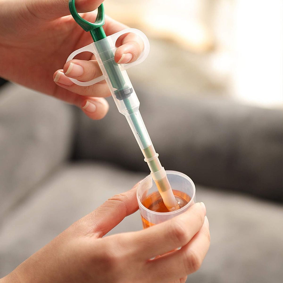 DEFENSOR FOREVER - Jeringa Para Medicamentos para Perros Y Gatos color Verde