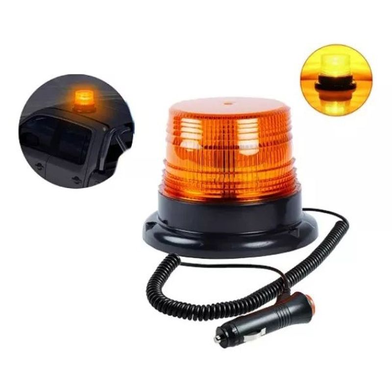 KUANGYE - Baliza Led Con Fijación Base Imán Y Para Apernarla