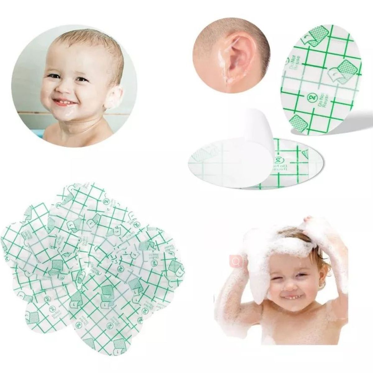 KUANGYE - Parches Impermeables Oídos Para Niños Para Piscina Y Baño