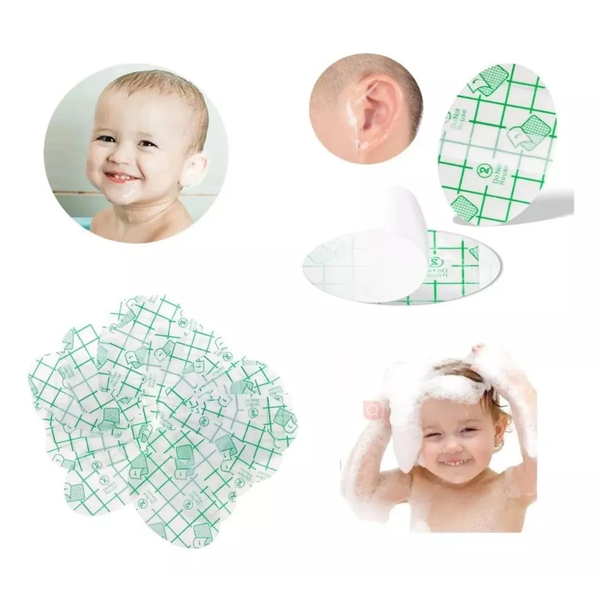 KUANGYE - Parches Impermeables Oídos Para Niños Para Piscina Y Baño