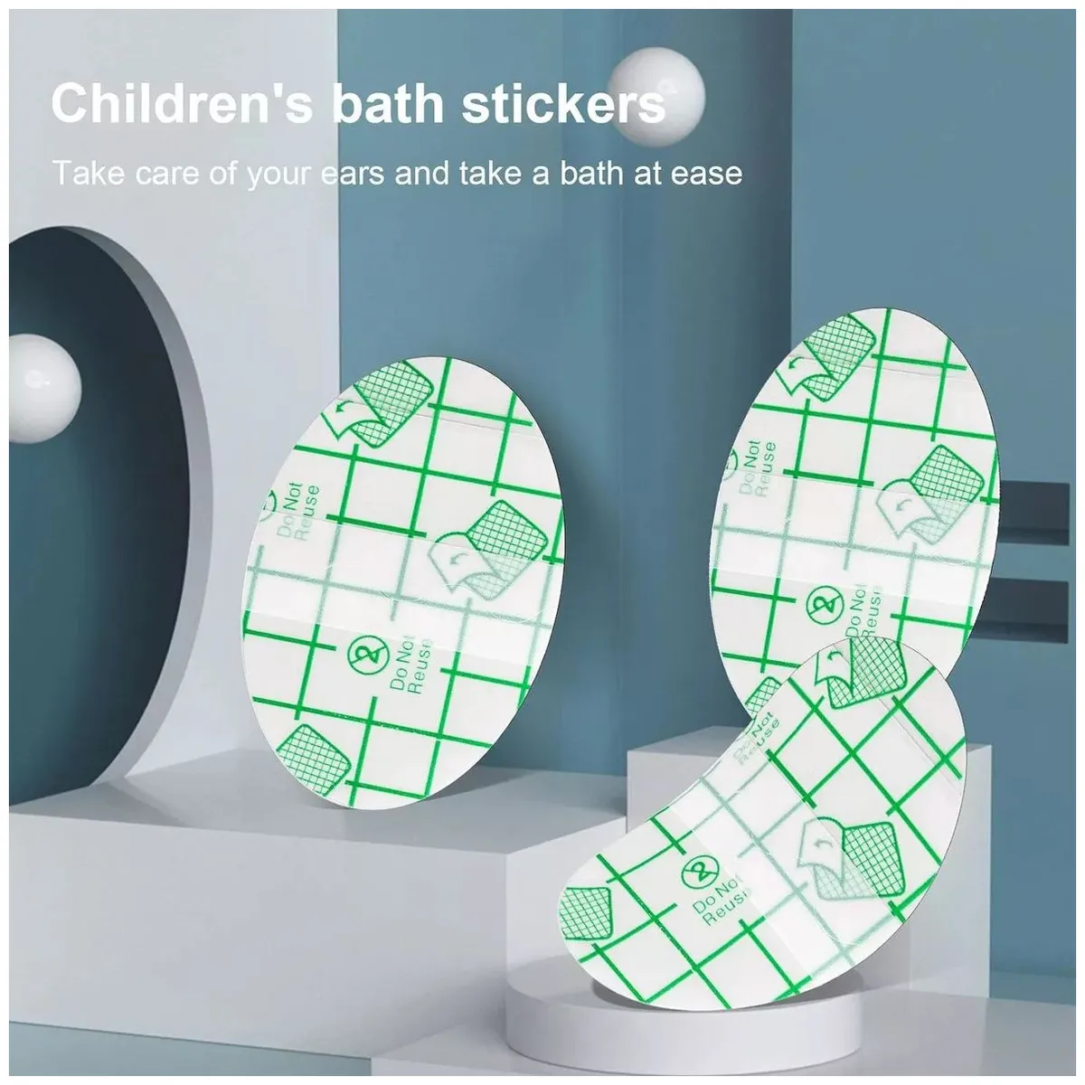 KUANGYE - Parches Impermeables Oídos Para Niños Para Piscina Y Baño