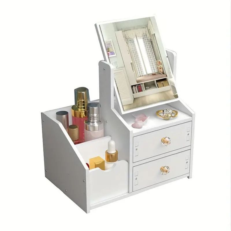 GENERICO - Organizador Cajón Maquillaje Con Espejo Rectangular 1 Cajon