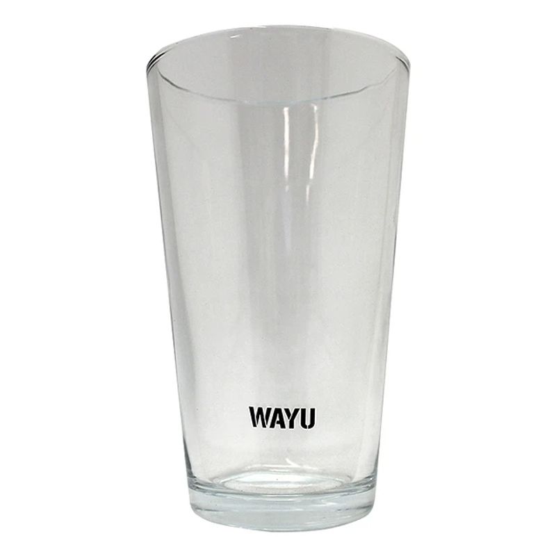 WAYU - Set 4 Vasos Wayu Vidrio Grueso 475ml Crystal Glass Bebida Jugo