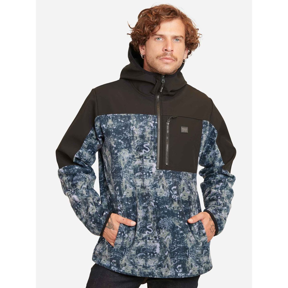 MAUI AND SONS - Poleron Micropolar Papillon Multicolor Hombre Maui And Sons