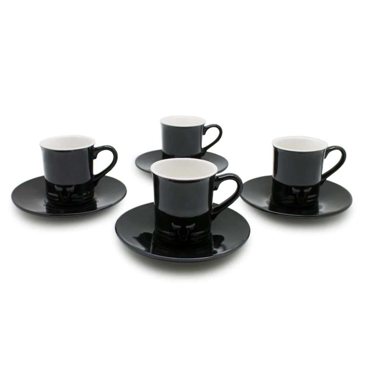 WAYU - Set 4 Tazas Y Platos 90mL Wayu Expresso 8 Piezas Cafe Expresso