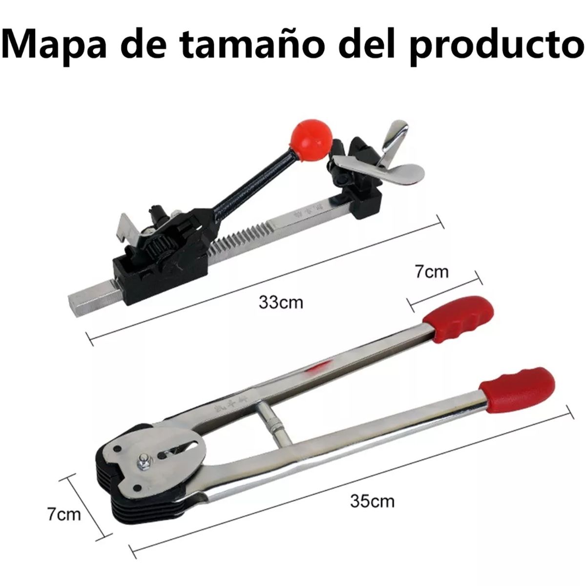 DEKANO - 2 Tensor Enzunchadora Manual Sellador Plástco Para 12-16mm