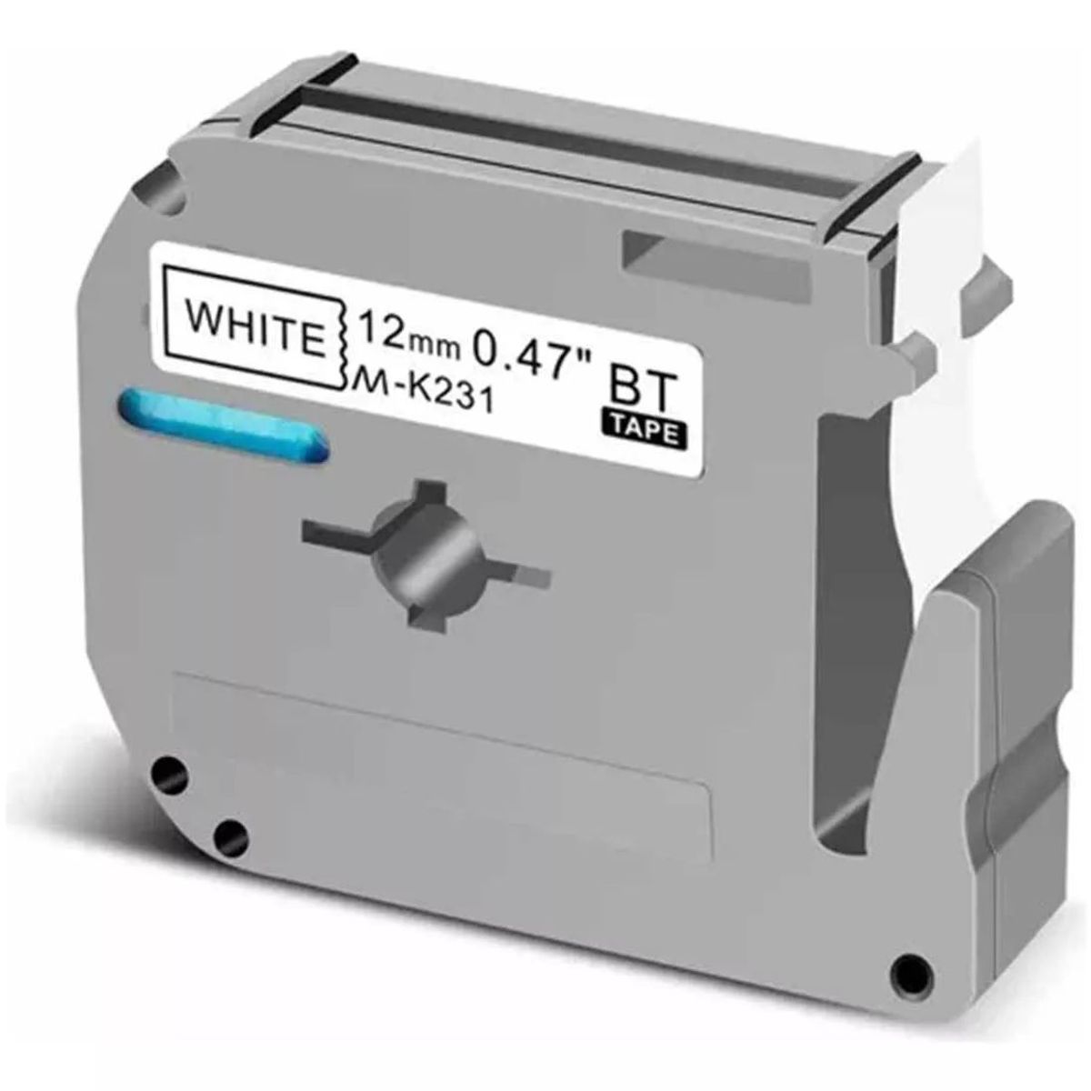 KUANGYE - Cinta M-231 Para Rotuladora Brother Modelo Pt 12mm X 8m