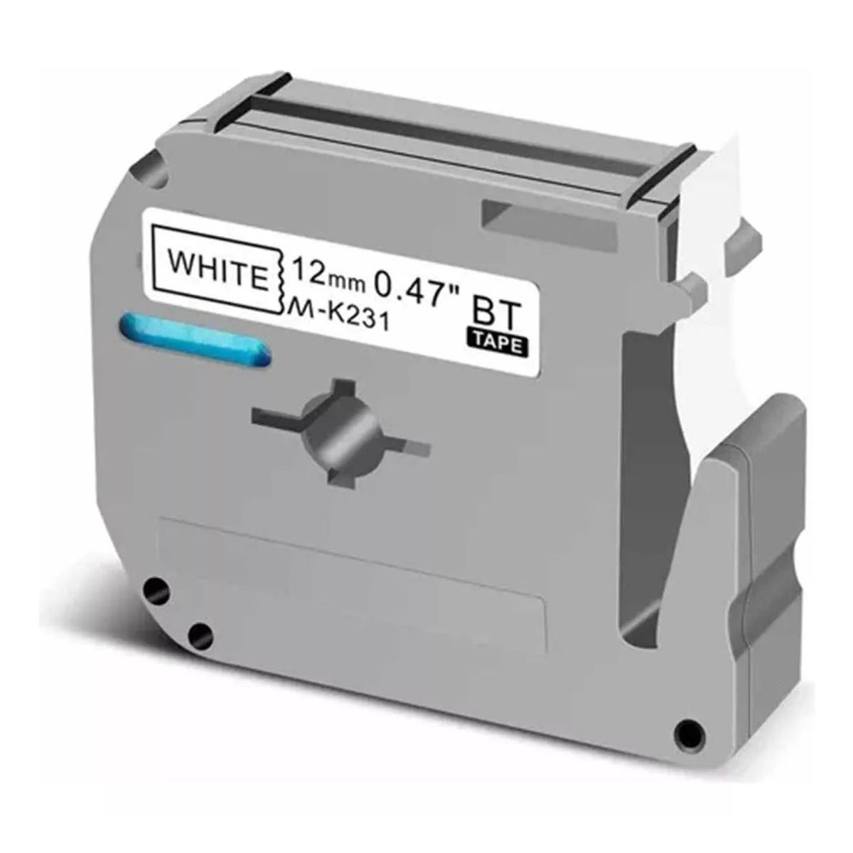 KUANGYE - Cinta M-231 Para Rotuladora Brother Modelo Pt 12mm X 8m