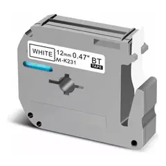 KUANGYE - Cinta M-231 Para Rotuladora Brother Modelo Pt 12mm X 8m