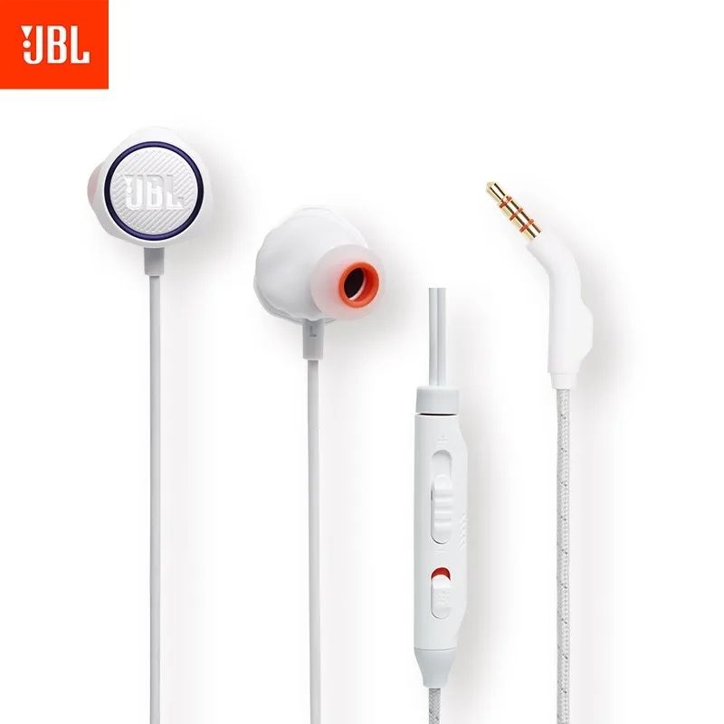JBL - Auriculares internos para juegos cable 3,5 mm JBL Quantum 50 - blanco