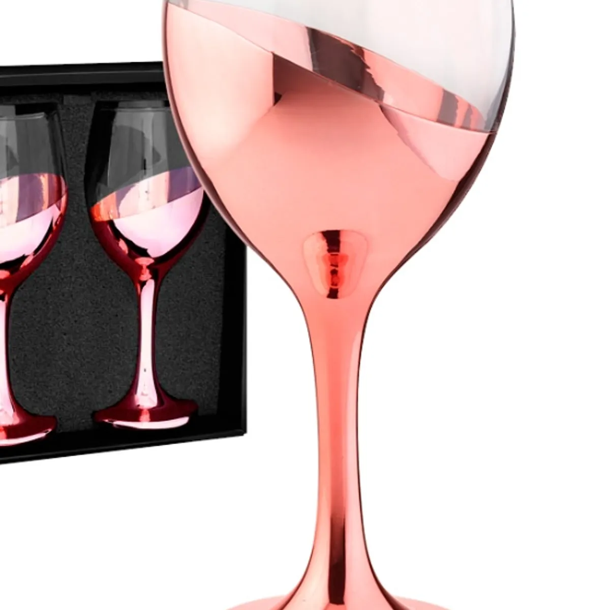 KUSASA - SET 4 COPAS DE VINO COBRE