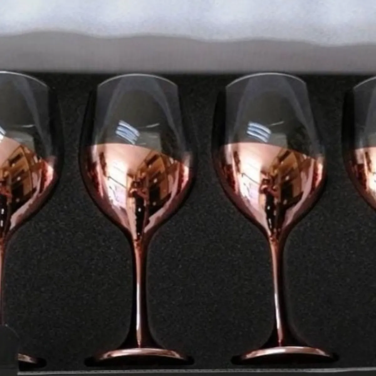 KUSASA - SET 4 COPAS DE VINO COBRE