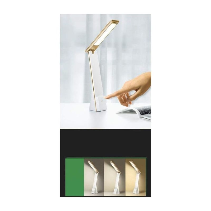 GENERICO - Lampara De Mesa Led Sensor Tactil Plegable Portátil Usb