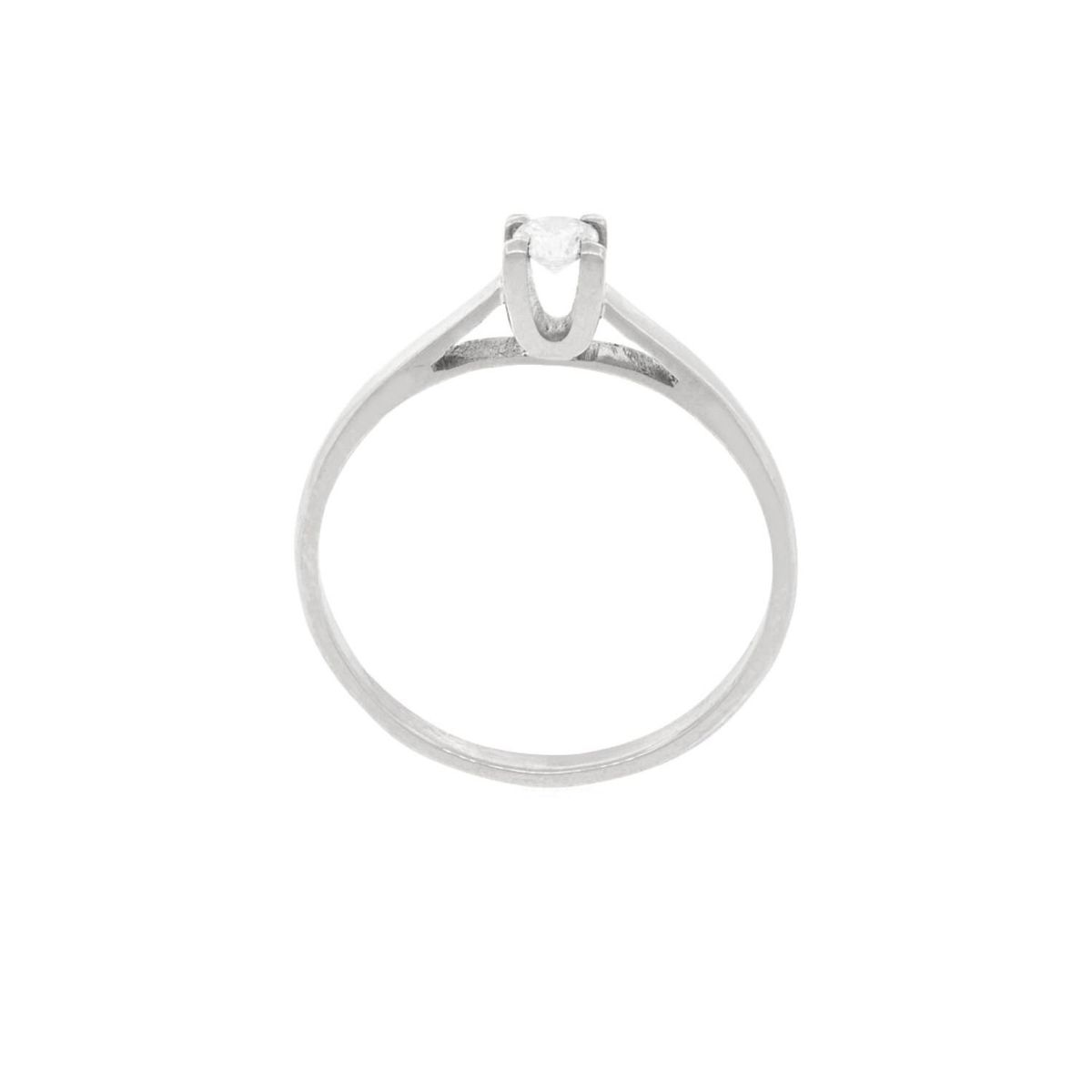 JB JOYAS BARON - Anillo Compromiso Platino 950  Nápoles 1x14ptos Diamante