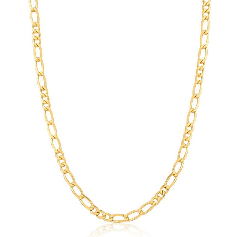 VANITE - Collar Mujer Bañado en Oro Figaro Thin