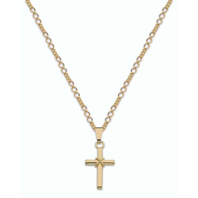 VANITE - Collar Mujer Bañado en Oro Cruz