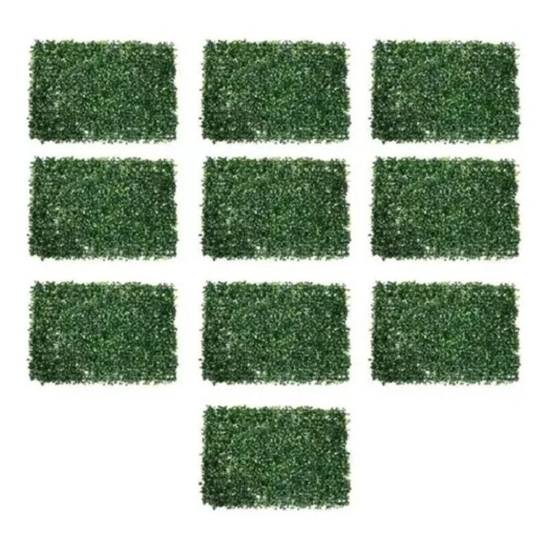 GENERICO - Pack 10 Unidades Pasto Palmeta Estilo Trébol Sintético 60x40 317001