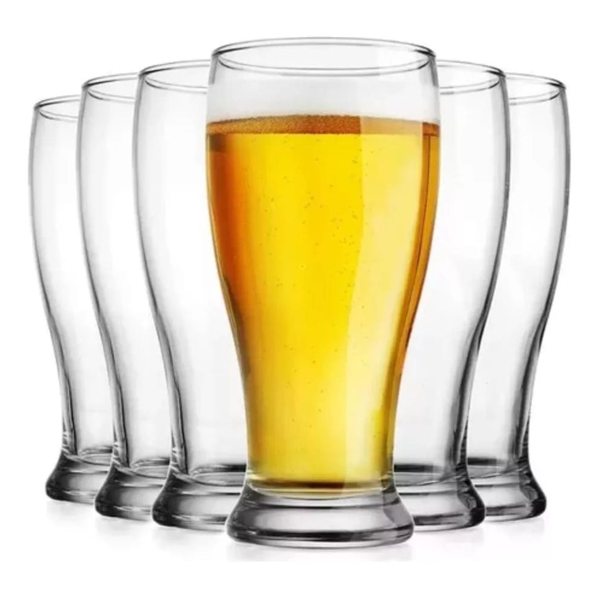 ALLEGRA - Set 6 Vasos Shoperos Bucarest Allegra De 340mL Cervezas