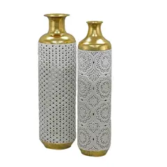 MSA MUEBLES SANTA ANA - Vasija Metal Gold 1023