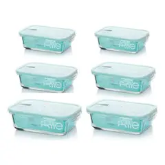 ALLEGRA - Pack 6 Hermeticos Taper Vidrio Templado