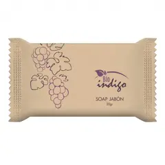 INDIGO DE PAPEL - Jabón Hotel 100 Unidades 20grs Uva Biodegradable Marca Indigo