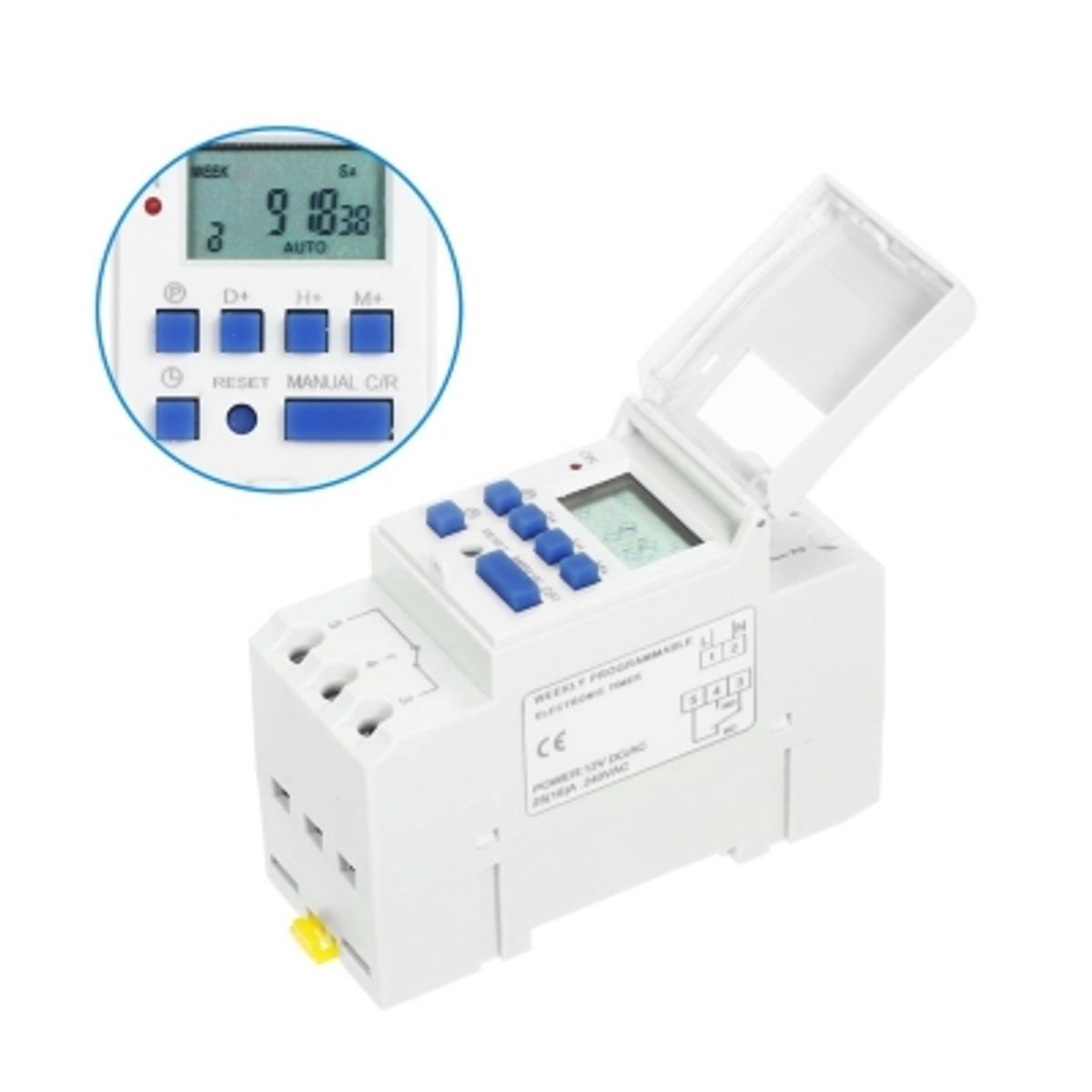 GENERICO - Timer Din Automático Programable Digital Temporizador 220v