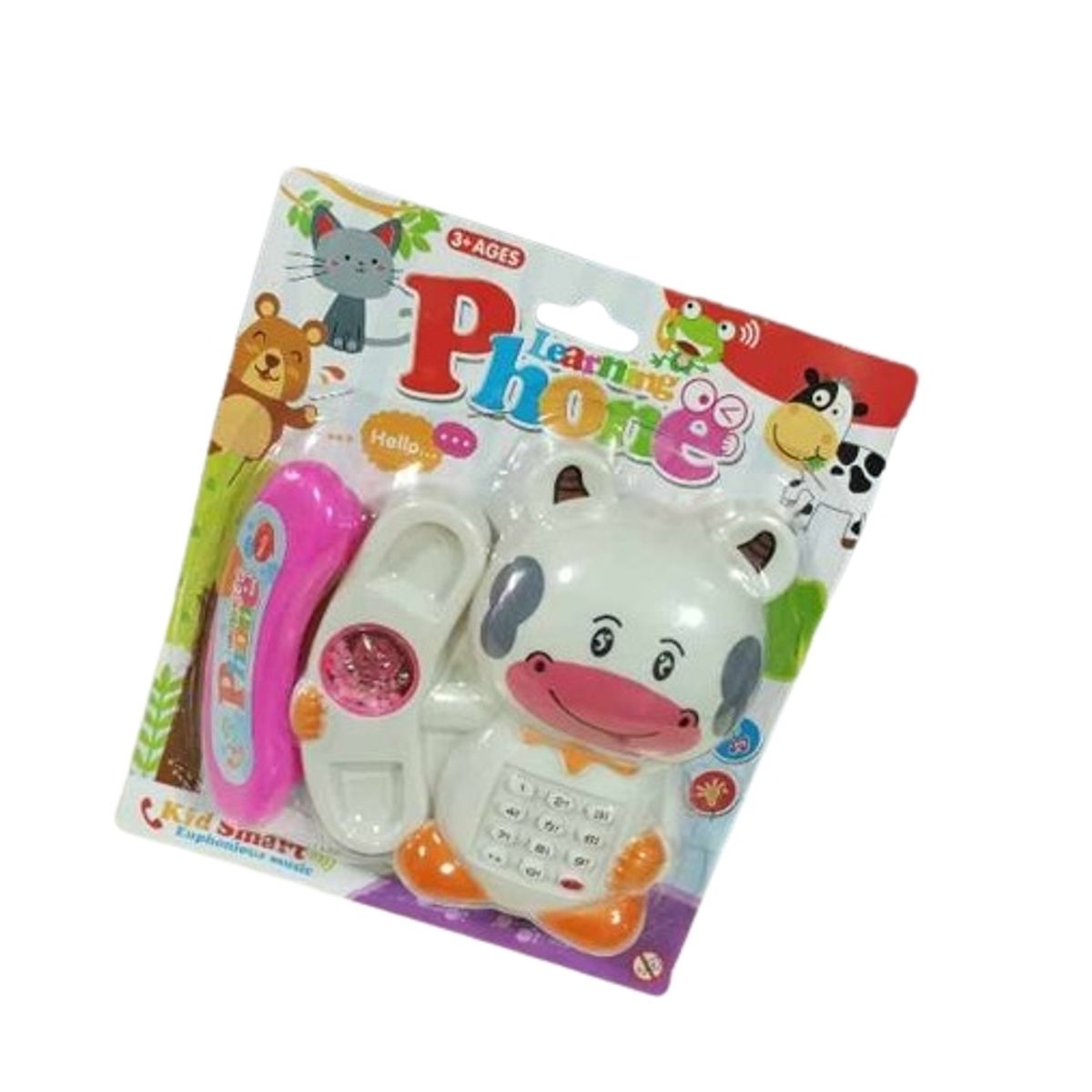 GENERICO - Juguete telefono vaca con sonido + pilas