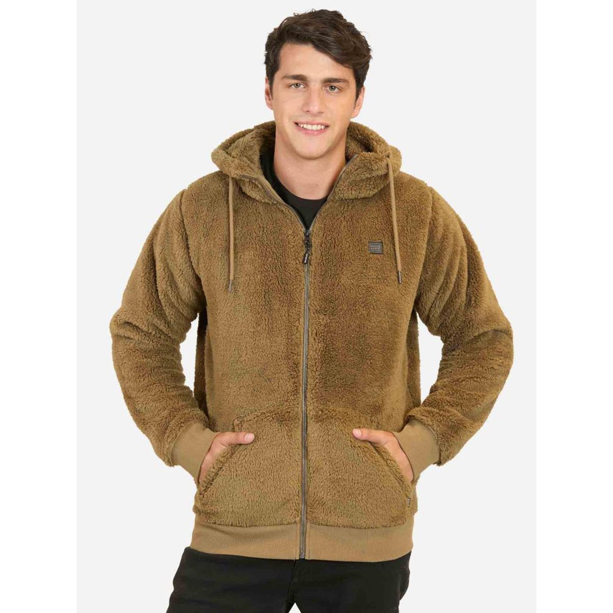 MAUI AND SONS - Poleron Classic Sherpa Khaki Maui And Sons