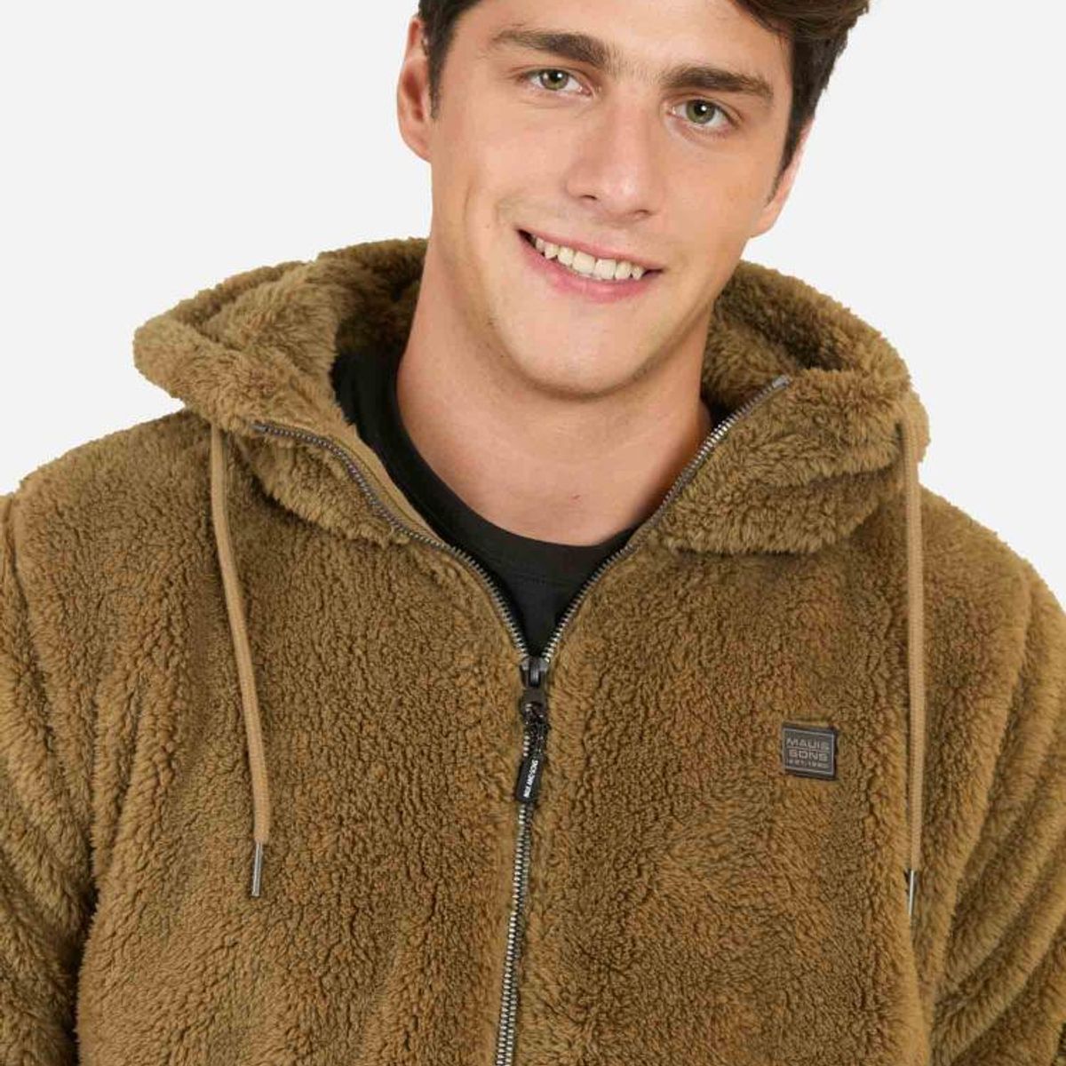 MAUI AND SONS - Poleron Classic Sherpa Khaki Maui And Sons