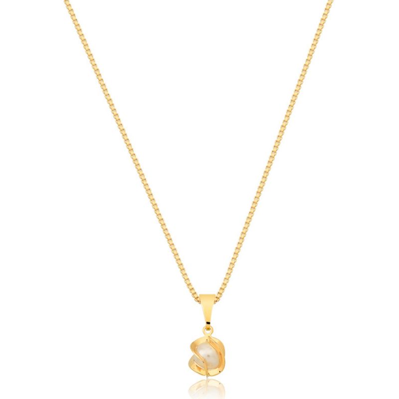 VANITE - Collar Mujer Bañado en Oro Pearl