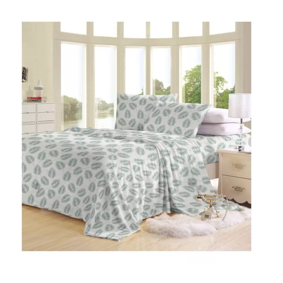 ILLUSIONS - Juego de Sabanas PolarI llusions 2 Plazas Amarilis