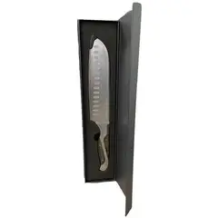 WAYU - Cuchillo Santoku Black Edition 34cm Acero Inoxidable
