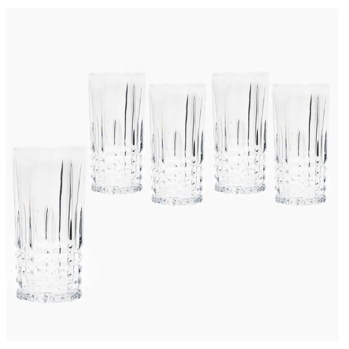 ALLEGRA - Display 6 Vasos Altos Modelo Birmingham De 360mL Trago Jugo