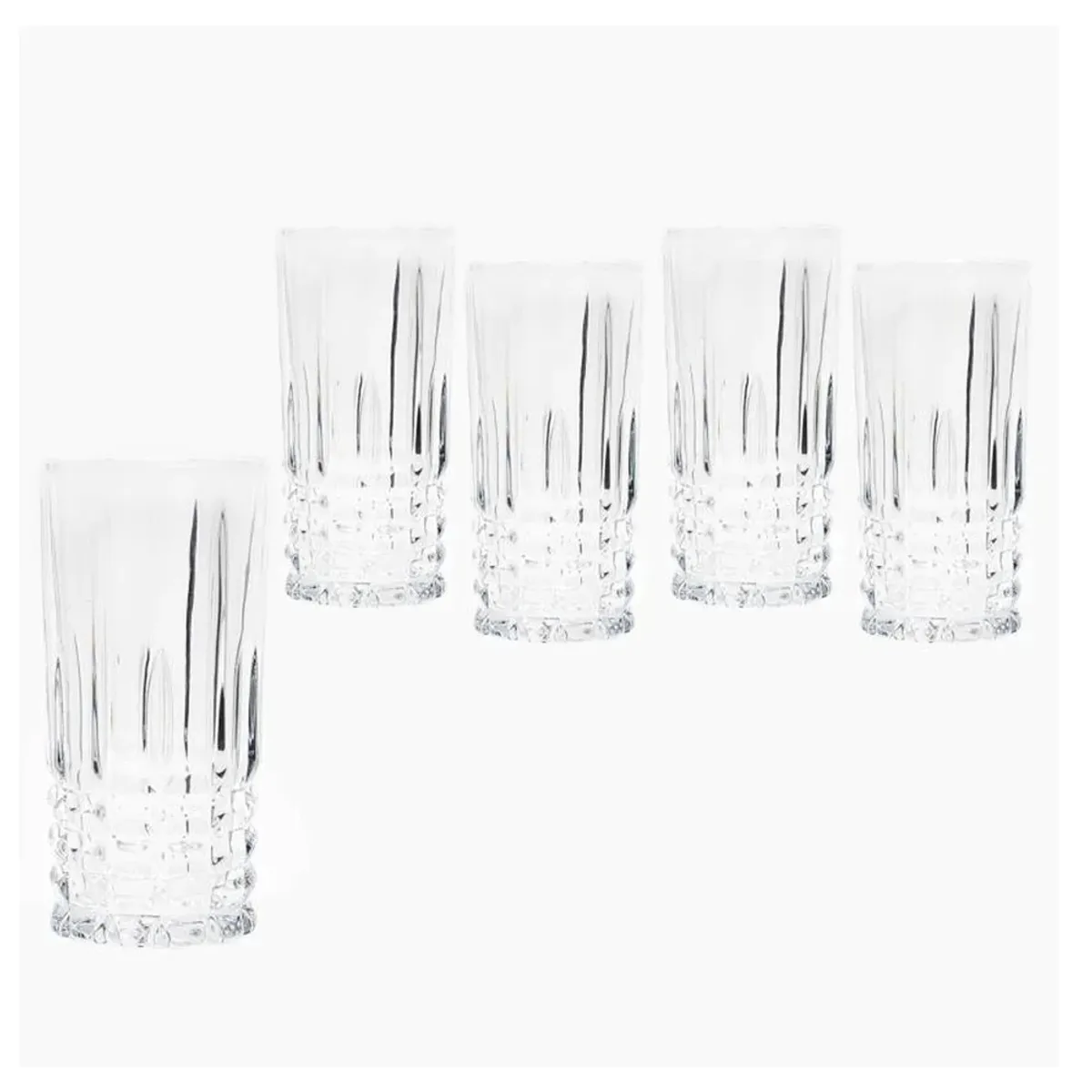 ALLEGRA - Display 6 Vasos Altos Modelo Birmingham De 360mL Trago Jugo