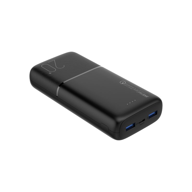 DUSTED - Bateria externa de Carga Rápida 20W 20.000 mAh Dusted Negra
