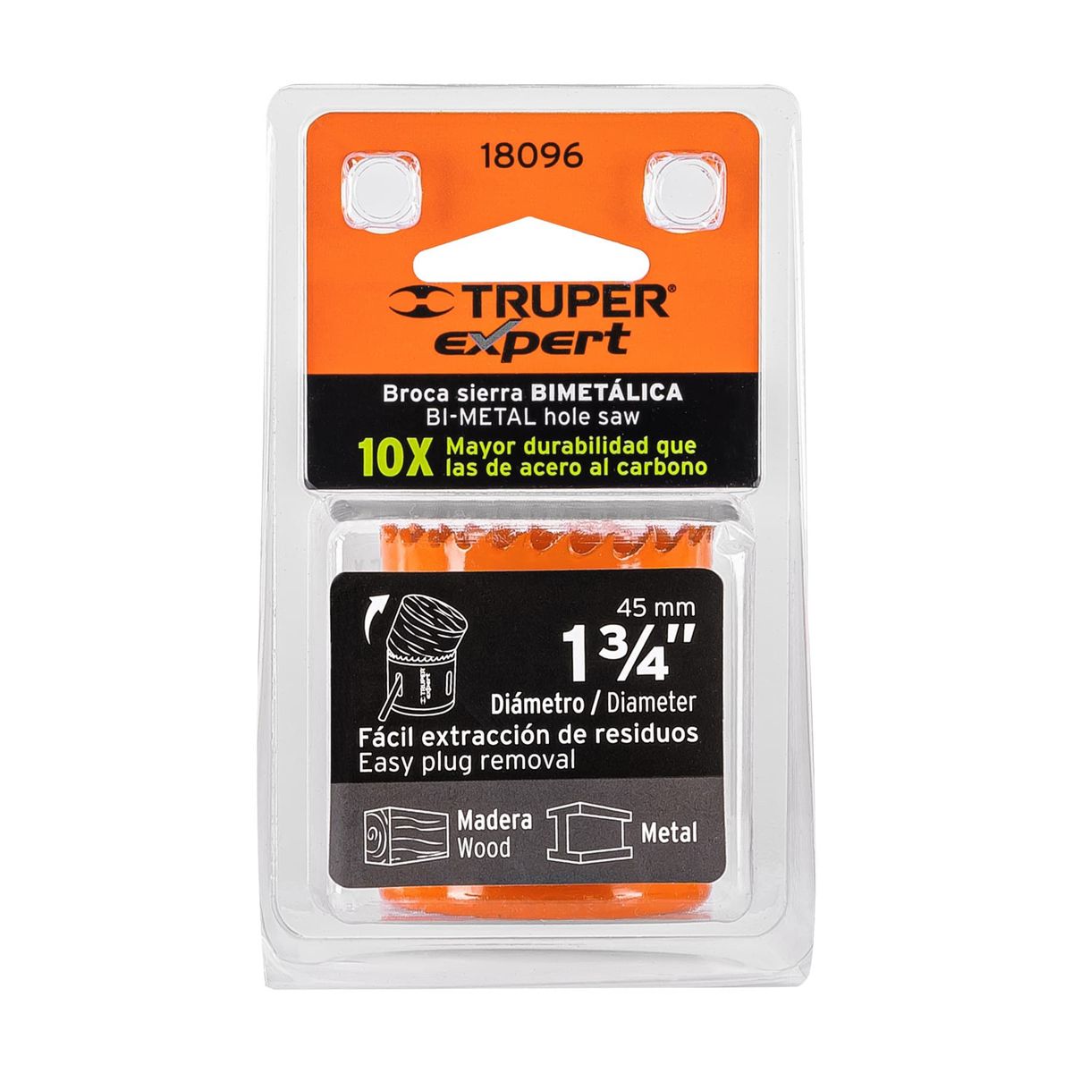 TRUPER - Sierra Copa Bimetal 1-34 PuLG 45 Mm Expert