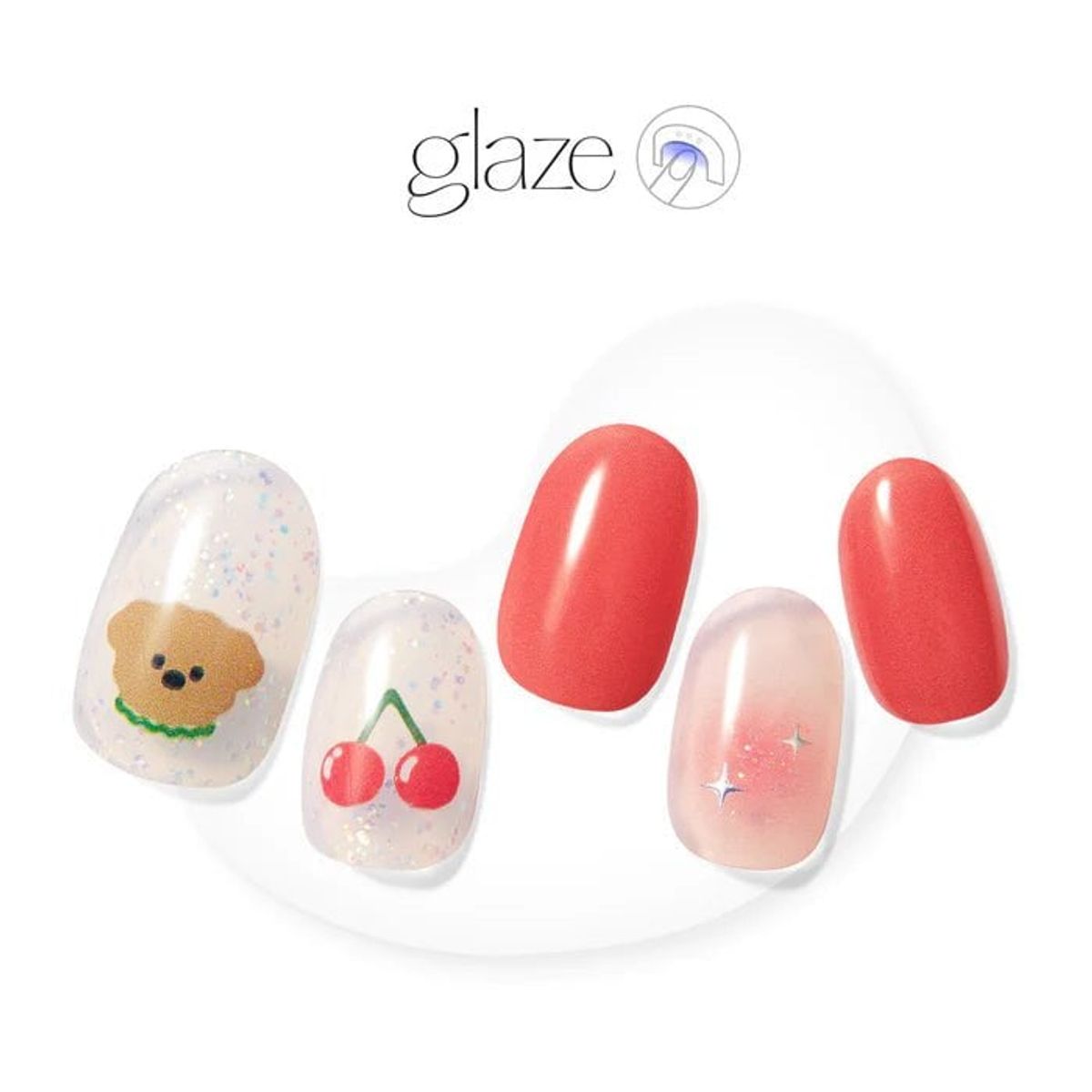DASHING DIVA - Glaze Semi-Cured Gel Nail: ZMA420N Cherry Puppy