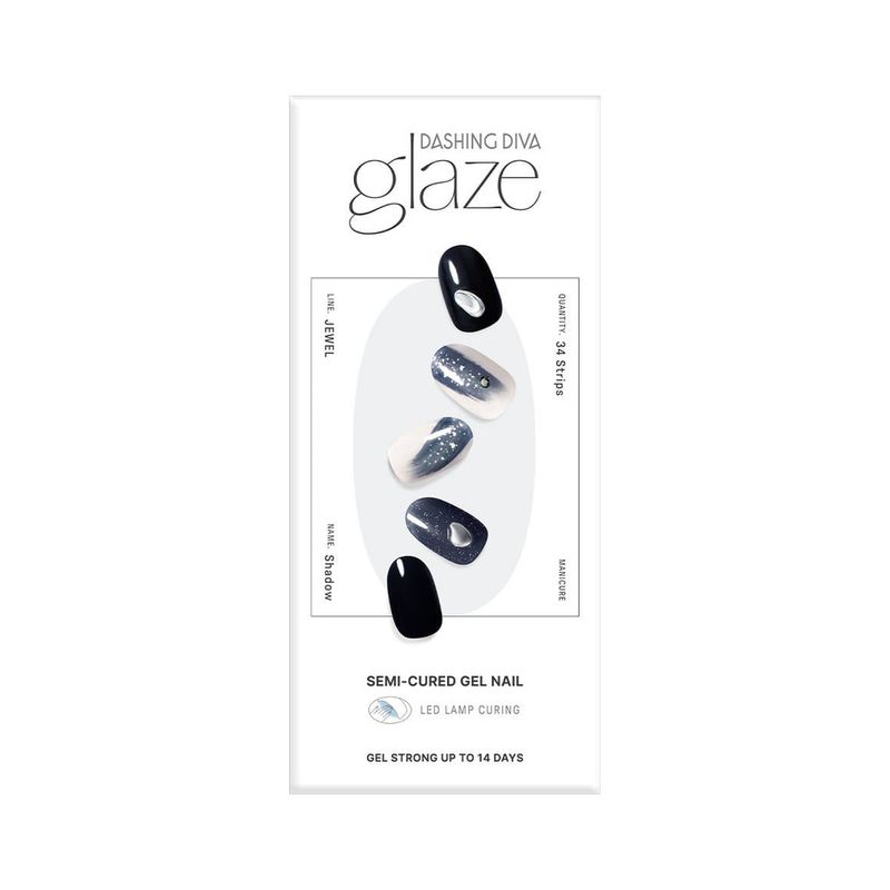 DASHING DIVA - Glaze Semi-Cured Gel Nail: ZMJA028N_CN  Shadow