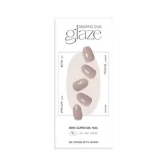 DASHING DIVA - Glaze Semi-Cured Gel Nail: ZMC230N Soft Sand