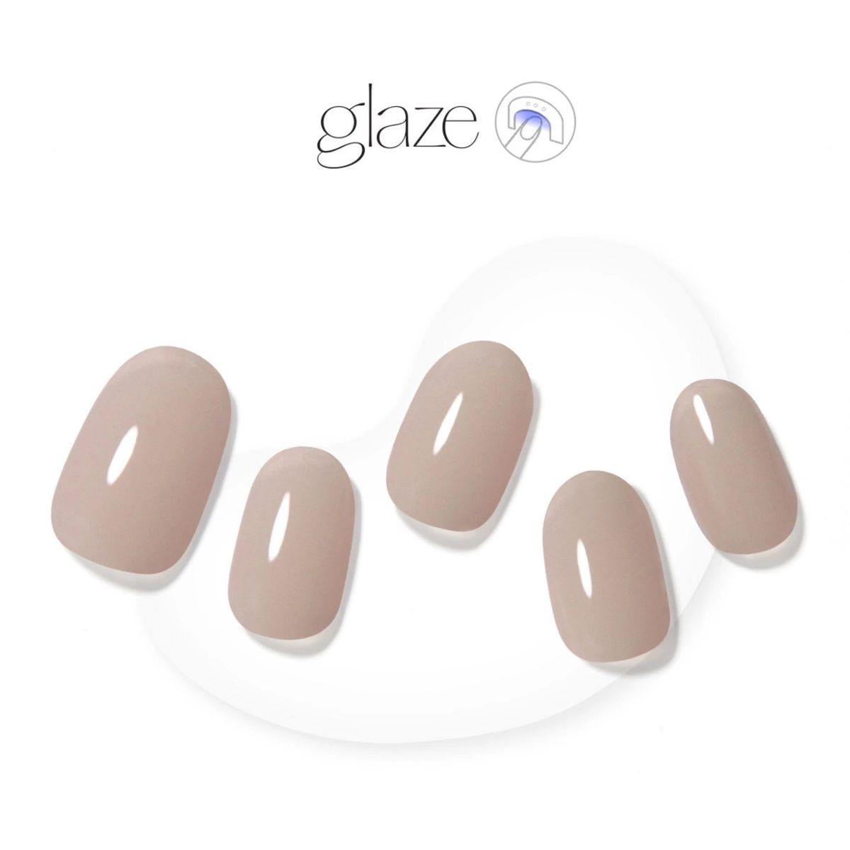 DASHING DIVA - Glaze Semi-Cured Gel Nail: ZMC230N Soft Sand