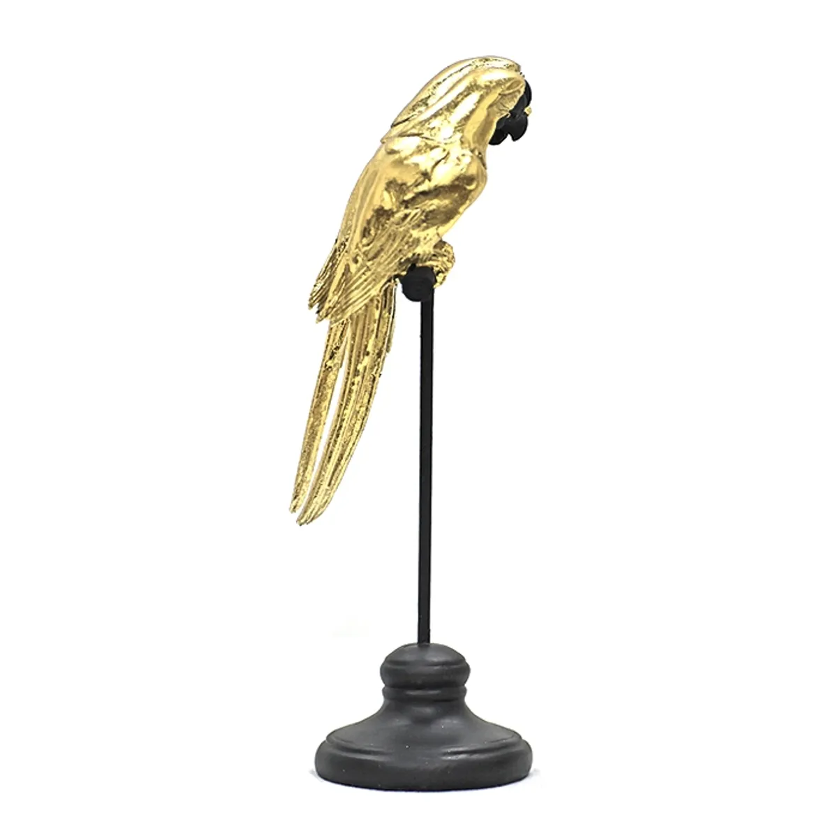 MSA MUEBLES SANTA ANA - Figura Pareja de Loros Dorado