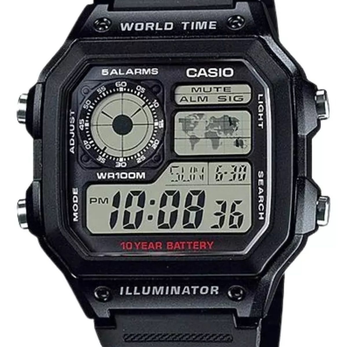 CASIO - Reloj De Pulsera Casio Ae-1200wh-1bvdf Negro Para Hombre